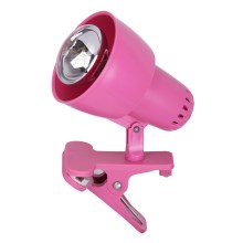 Lampă cu clemă CLIP 1xE14/40W/230V roz Rabalux