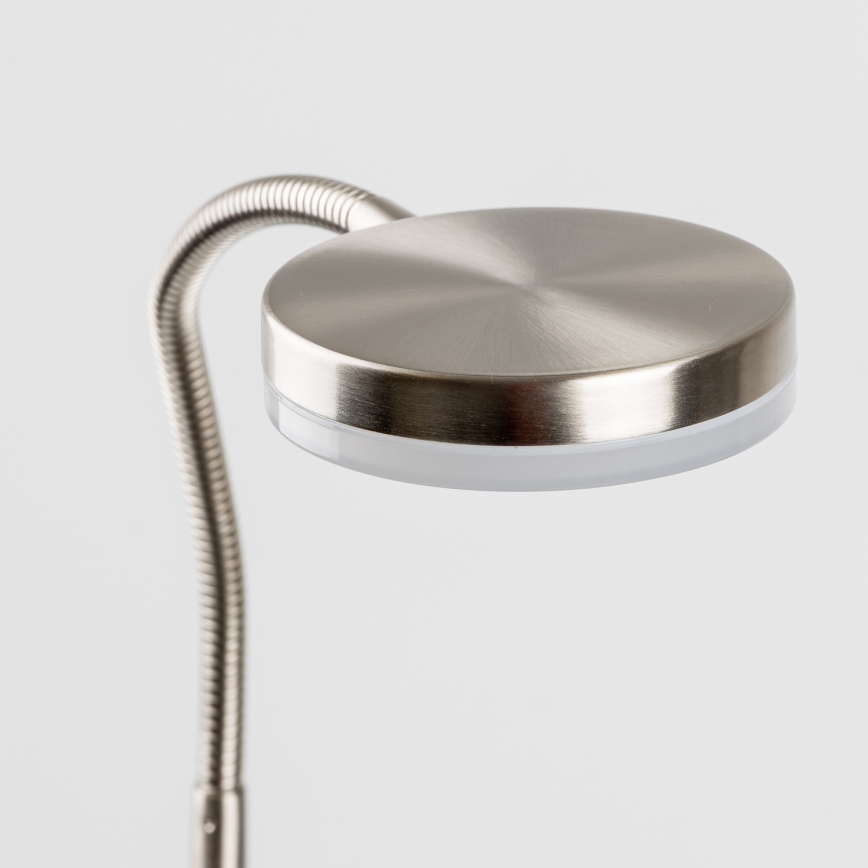 Lampă cu clemă LED/3,2W/230V, crom mat