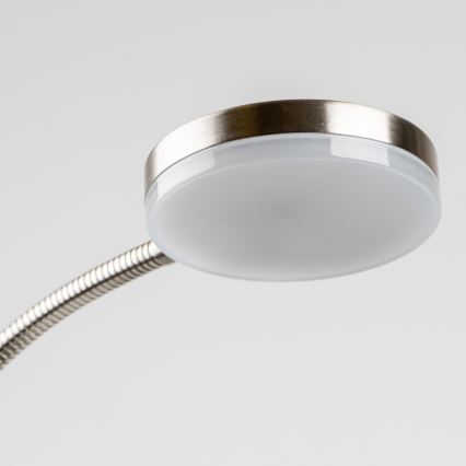 Lampă cu clemă LED/3,2W/230V, crom mat