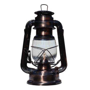 Lampă cu gaz lampant 24 cm cupru