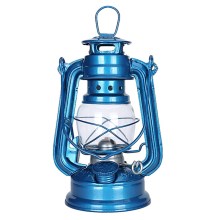 Lampă cu gaz lampant LANTERN 19 cm albastră Brilagi