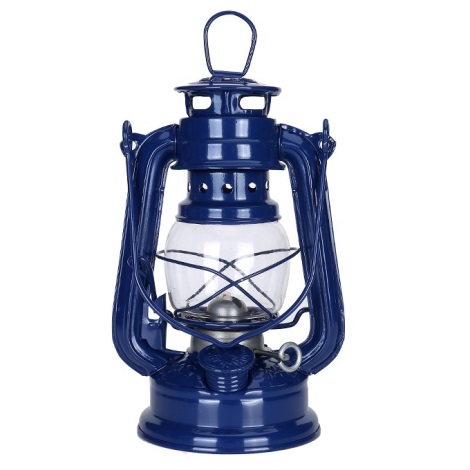 Lampă cu gaz lampant LANTERN 19 cm albastru închis Brilagi
