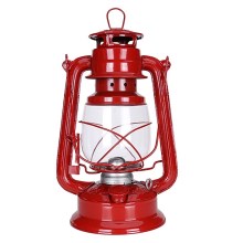 Lampă cu gaz lampant LANTERN 28 cm roșie Brilagi