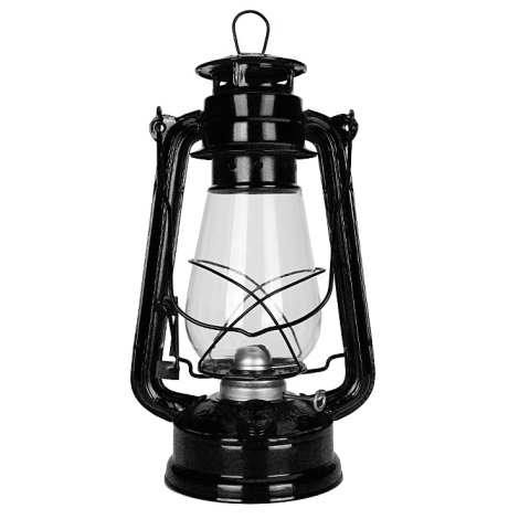 Lampă cu gaz lampant LANTERN 31 cm negru Brilagi