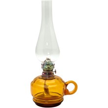 Lampă cu gaz lampant MONIKA 34 cm chihlimbariu