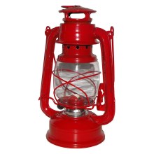 Lampă cu kerosen 24 cm roșie