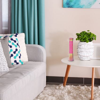 Lampă cu lavă 1xGY6,35/20W/230V roz Rabalux