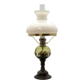 Lampă cu petrol DRAHOMÍRA 50 cm verde pădure decorată cu cositor