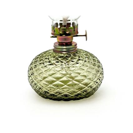 Lampă cu petrol Eliška 20 cm verde pădure