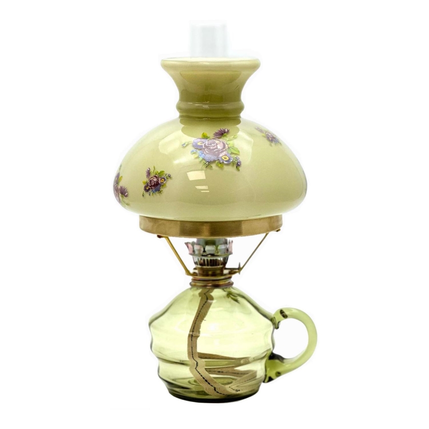 Lampă cu petrol KLÁRA 34 cm verde pădure