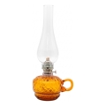 Lampă cu petrol MONIKA 34 cm chihlimbar în carouri