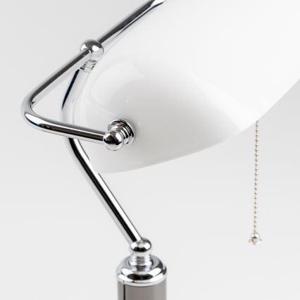 Lampă de birou Brilagi BANK OFFICE 1xE27/60W/230V negru/argintiu/alb