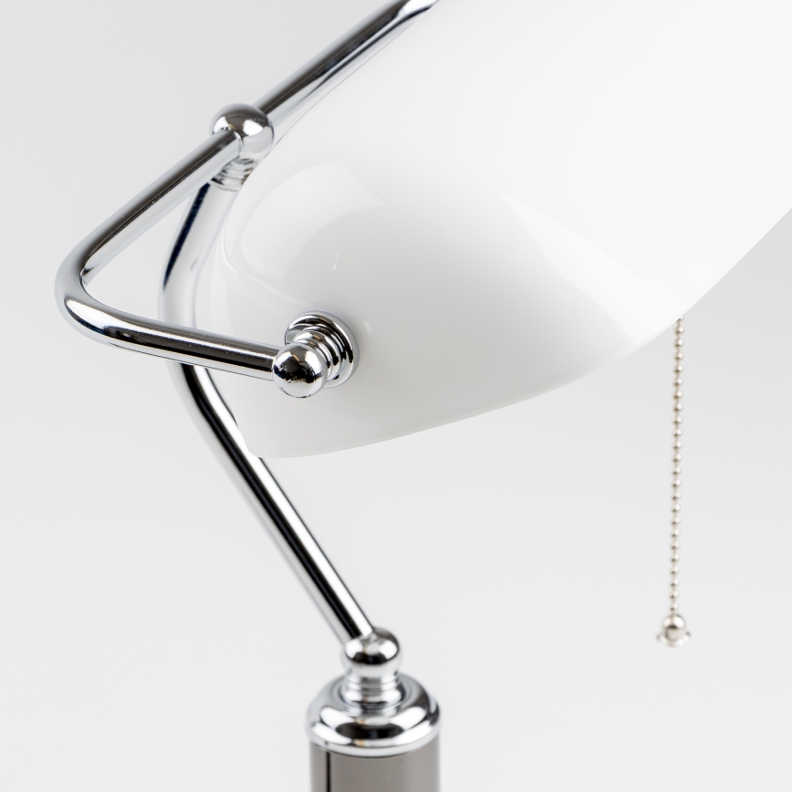 Lampă de birou Brilagi BANK OFFICE 1xE27/60W/230V negru/argintiu/alb