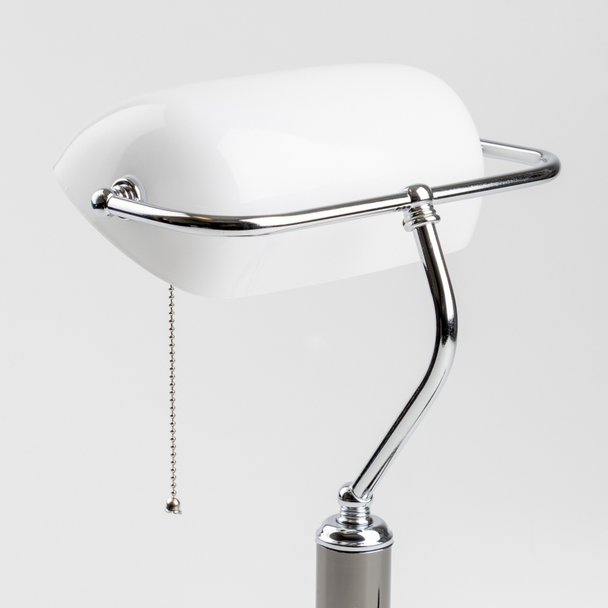 Lampă de birou Brilagi BANK OFFICE 1xE27/60W/230V negru/argintiu/alb