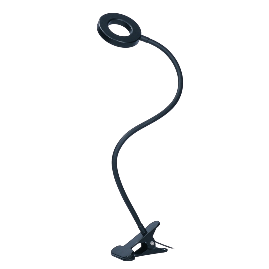 Lampă LED de birou reglabilă cu clemă LED/8W/230V 3000/4000/5000K neagră