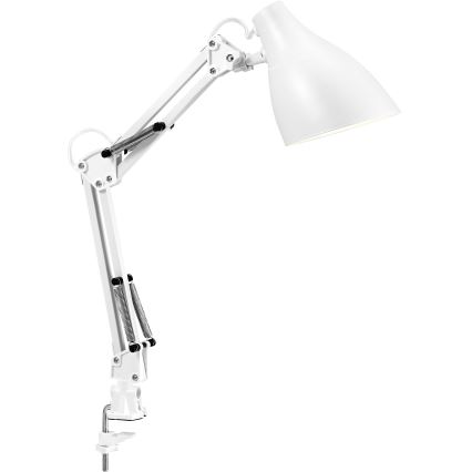 Lampă de birou cu clemă Osram DESK LINE 1xE27/11W/230V, albă