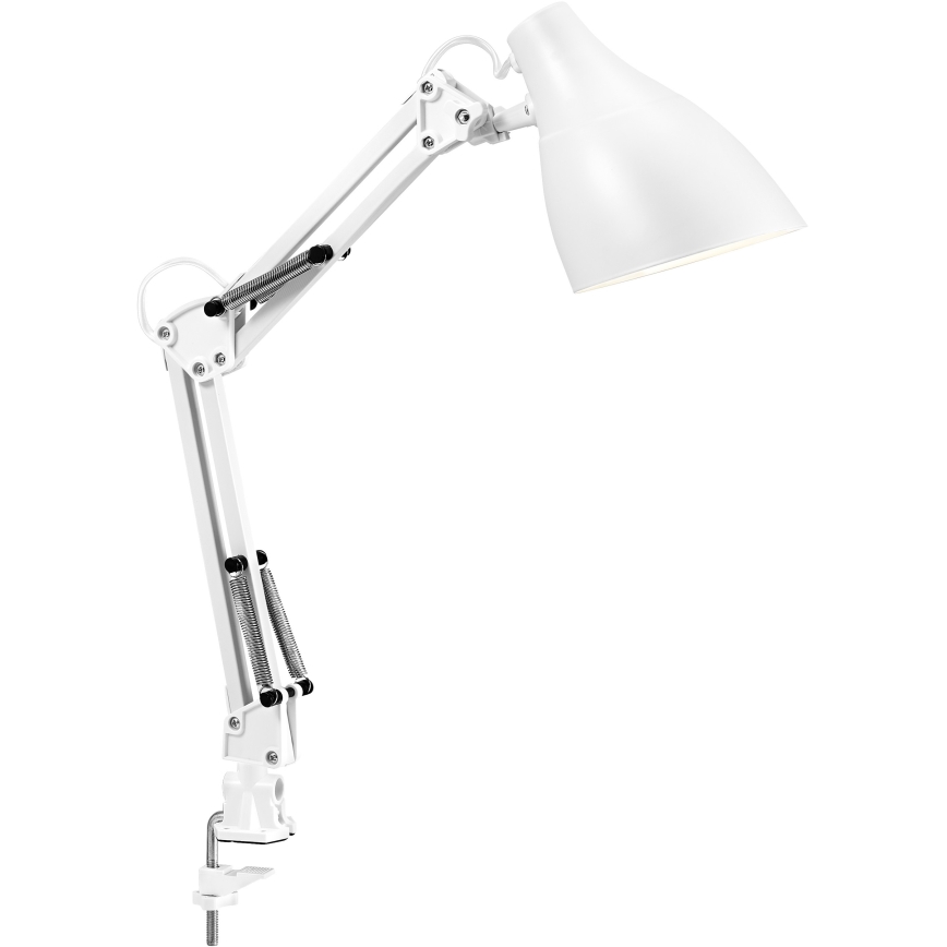 Lampă de birou cu clemă Osram DESK LINE 1xE27/11W/230V, albă