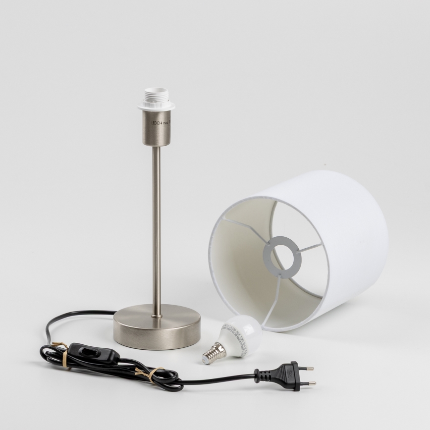 Lampă de birou LED 1xE14/5W/230V alb/crom mat