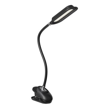 Lampă de birou LED+CCT dimabilă cu clemă CLIP LED/7,5W/230V 3000/4200/5000K negru
