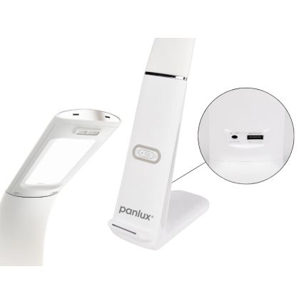 Lampă de birou LED reglabilă cu încărcare wireless și senzor de mișcare LORD EVO LED/8W/230V 3000K/4500K/6000K albă