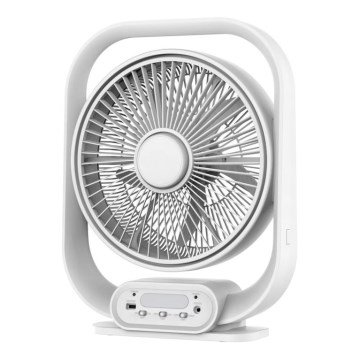 Lampă de birou LED cu ventilator LED/2W/230V albă