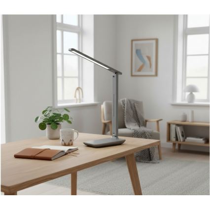 Lampă de birou LED dimabilă NOBLITE N LED/7W/230V 3000/4000/6500K gri