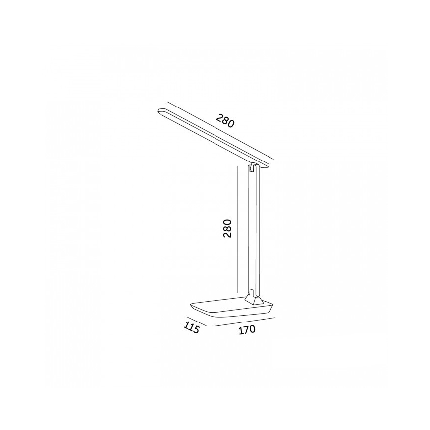 Lampă de birou LED dimabilă NOBLITE N LED/7W/230V 3000/4000/6500K gri