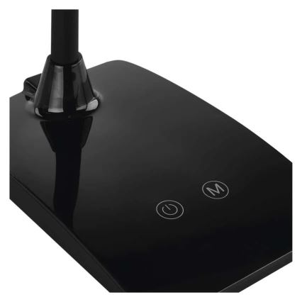 Lampă de birou LED EDDY, cu intensitate reglabilă, 6W, 230V, 3000/4500/6800K, neagră