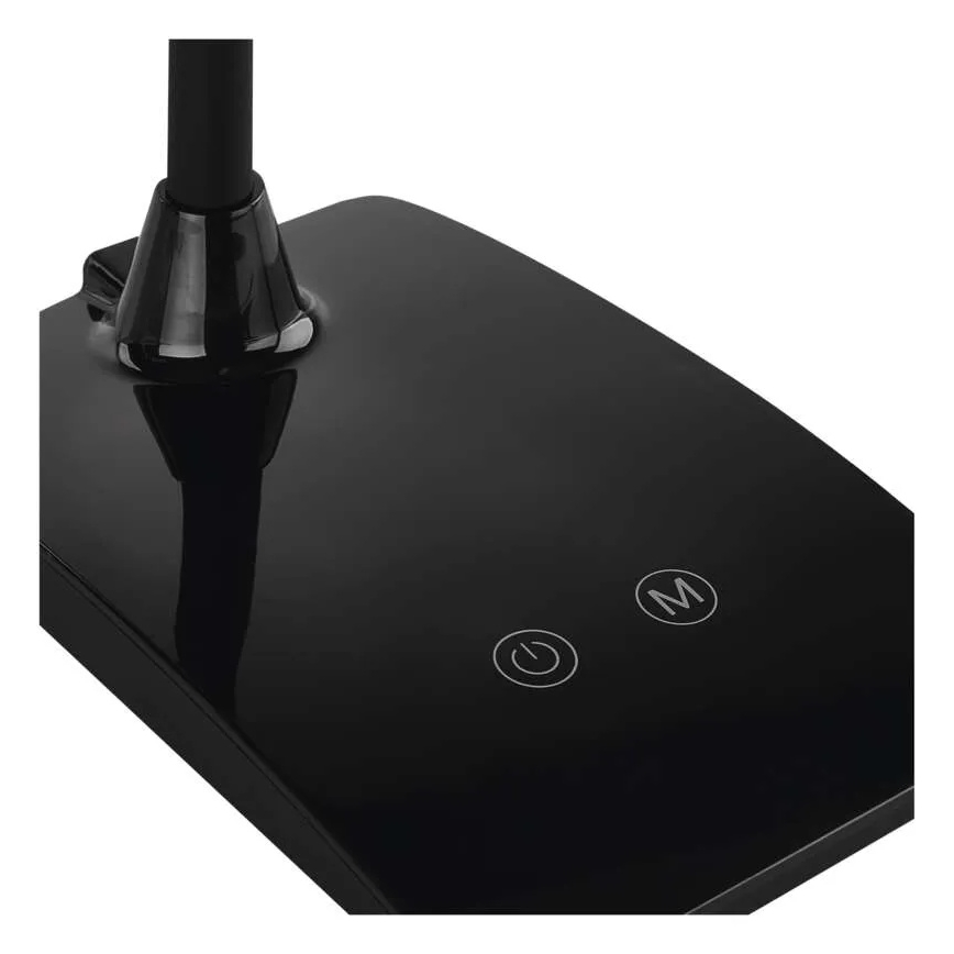 Lampă de birou LED EDDY, cu intensitate reglabilă, 6W, 230V, 3000/4500/6800K, neagră