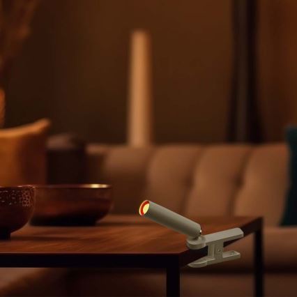 Lampă de birou LED reglabilă, magnetică, reîncărcabilă 3în1 LED/3W/5V 4000K 1500 mAh albă