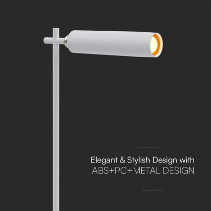 Lampă de birou LED reglabilă, magnetică, reîncărcabilă 3în1 LED/3W/5V 4000K 1500 mAh albă