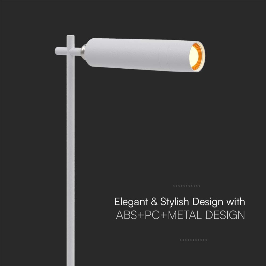 Lampă de birou LED reglabilă, magnetică, reîncărcabilă 3în1 LED/3W/5V 4000K 1500 mAh albă