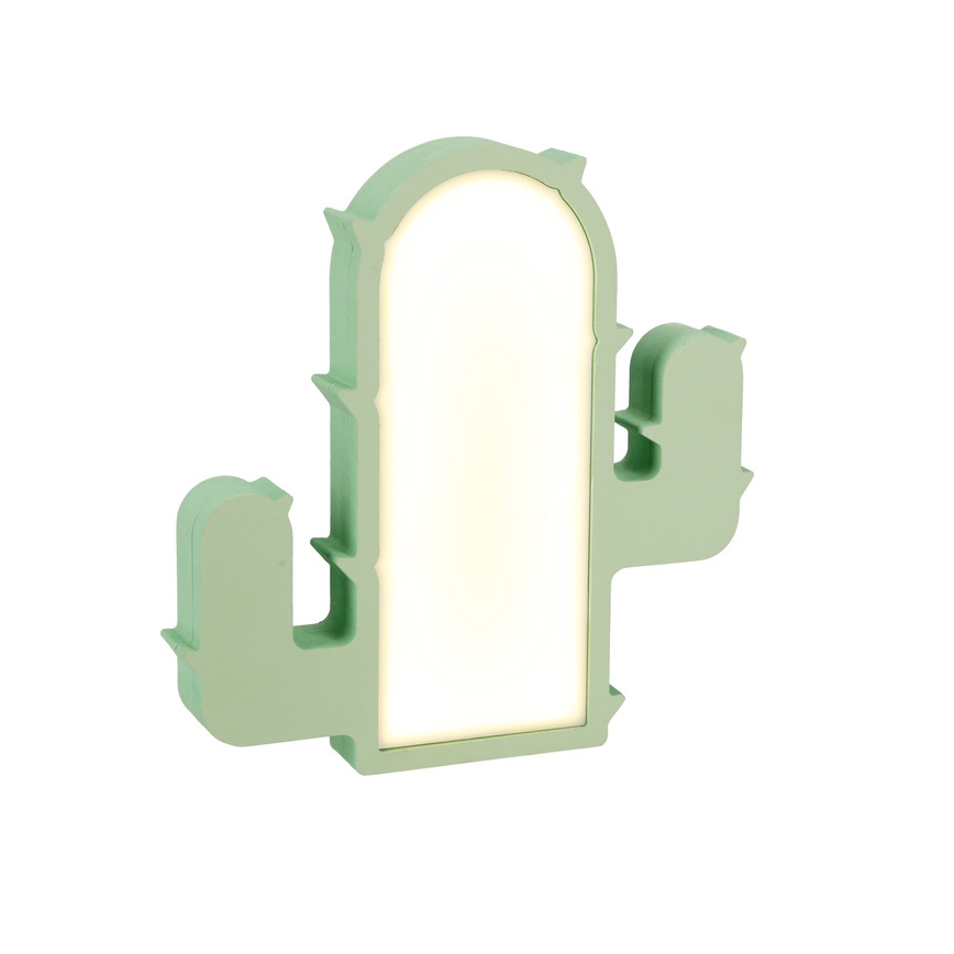 Lampă de birou LED pentru copii CACTUS LED/10W/230V verde