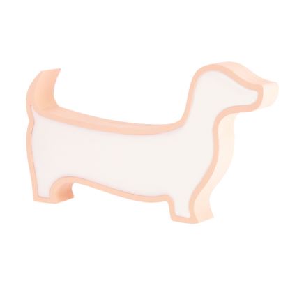 Lampă de birou LED pentru copii DOG LED/12W/230V roz