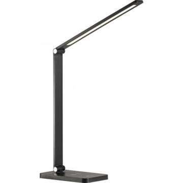 Lampă de birou LED reglabilă cu încărcare wireless QI NOBLITE Q LED/7W/230V 3000/4000/6500K neagră