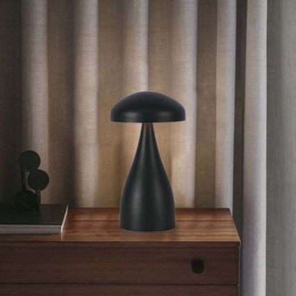 Lampă de birou LED reîncărcabilă cu touch, reglabilă, LED/1W/5V, 3000-6000K, 1800 mAh, neagră