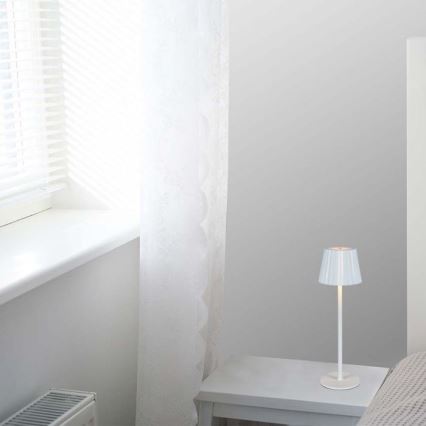 Lampă de birou LED cu touch, reîncărcabilă, reglabilă, LED/4W/5V, 3000-6000K, 1800 mAh, albă