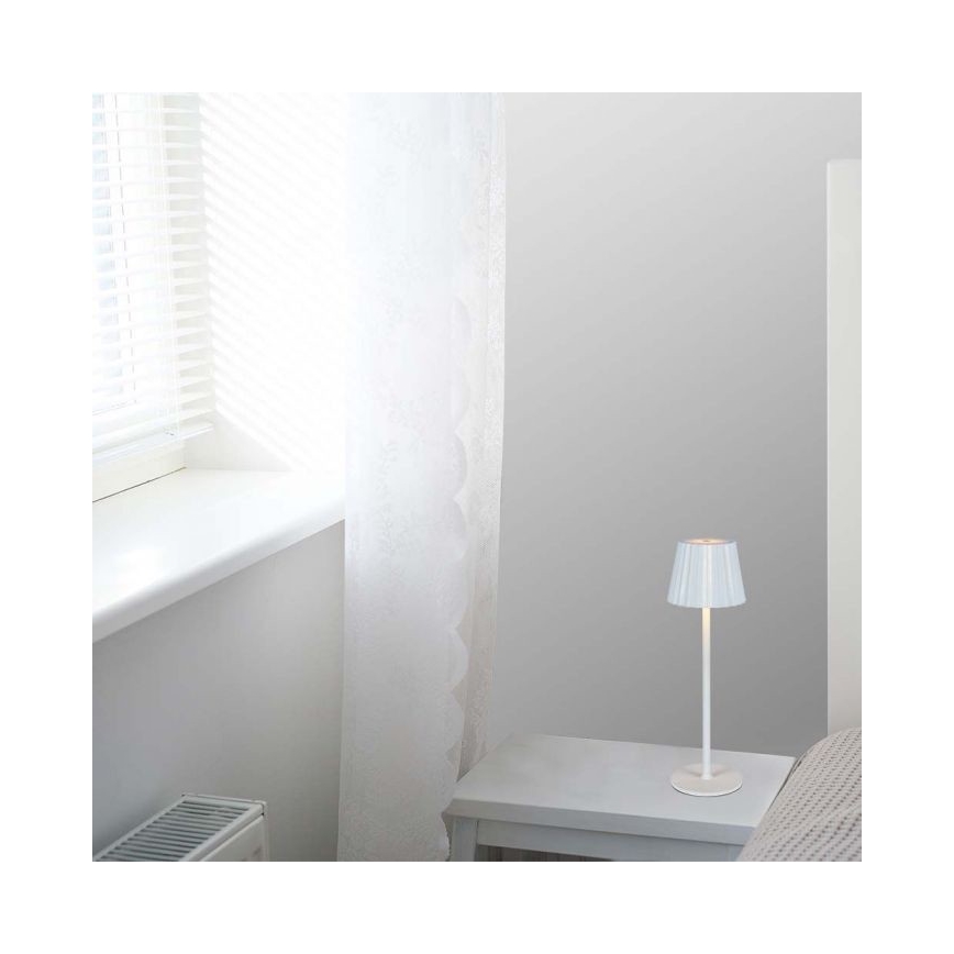 Lampă de birou LED cu touch, reîncărcabilă, reglabilă, LED/4W/5V, 3000-6000K, 1800 mAh, albă