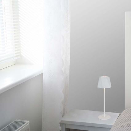 Lampă de birou LED cu touch, reîncărcabilă, reglabilă, LED/4W/5V, 3000-6000K, 1800 mAh, albă