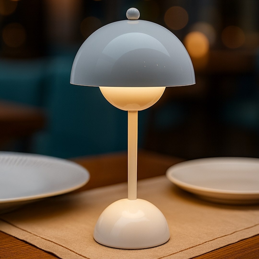 Lampă de birou LED reîncărcabilă cu control tactil COSTA, 3W/5V, 2400 mAh, 3000-6000K, albă