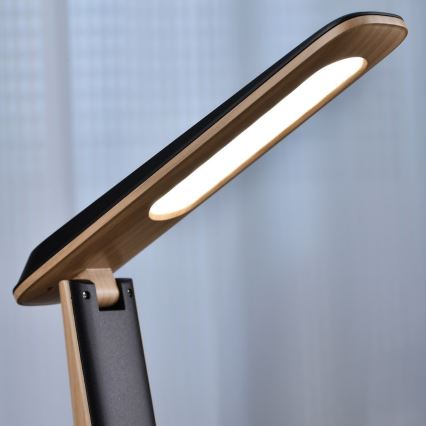 Lampă de birou LED reîncărcabilă, reglabilă TOP LED/4W/5V 1800 mAh 3000/4000/5000K maro/negru