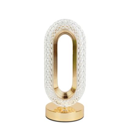 LED lampă de birou reîncărcabilă, cu intensitate reglabilă DUBAI LED/2W/5V 2700K/4000K/6500K 400 mAh aurie