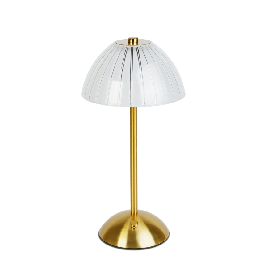 Lampă de birou reîncărcabilă și reglabilă PARIS LED/2W/5V 2700K/4000K/6500K 800 mAh aurie