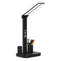 Lampă de birou LED reîncărcabilă, reglabilă, NOBLITE P, 5W/5V, 3000/4000/6000K, 2200 mAh, neagră