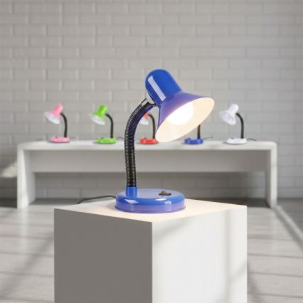 Lampă de birou MENTOR 1xE27/15W/230V albastră