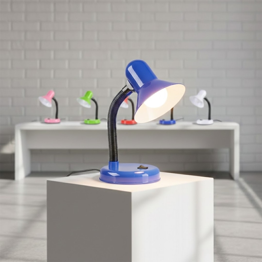 Lampă de birou MENTOR 1xE27/15W/230V albastră