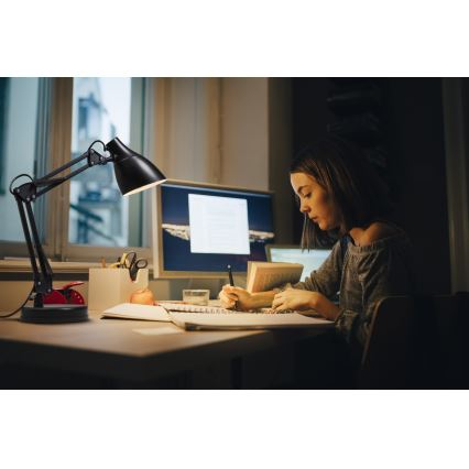 Lampă de birou Osram DESK LINE 1xE27/11W/230V, negru