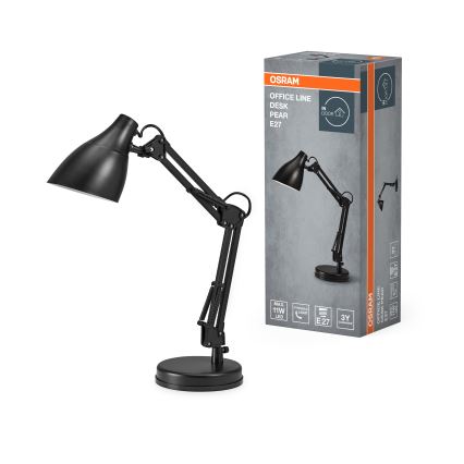 Lampă de birou Osram DESK LINE 1xE27/11W/230V, negru
