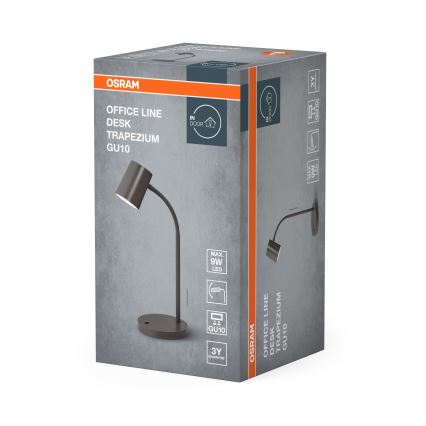 Lampă de birou Osram DESK LINE 1xGU10/9W/230V, gri