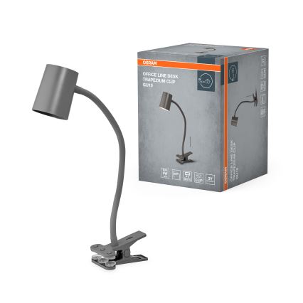 Lampă de birou Osram DESK LINE cu clemă 1xGU10/9W/230V gri